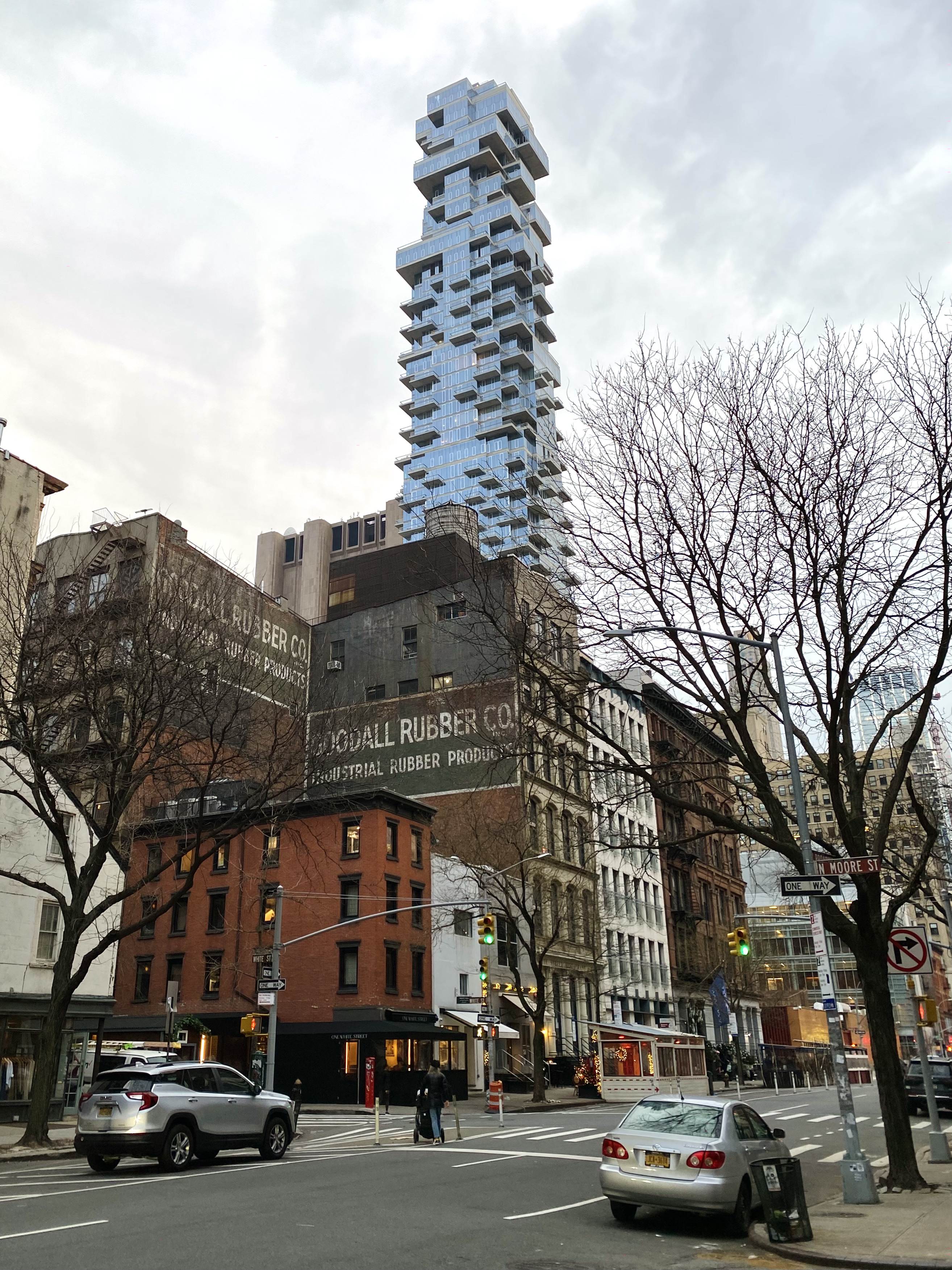 new york jenga tower