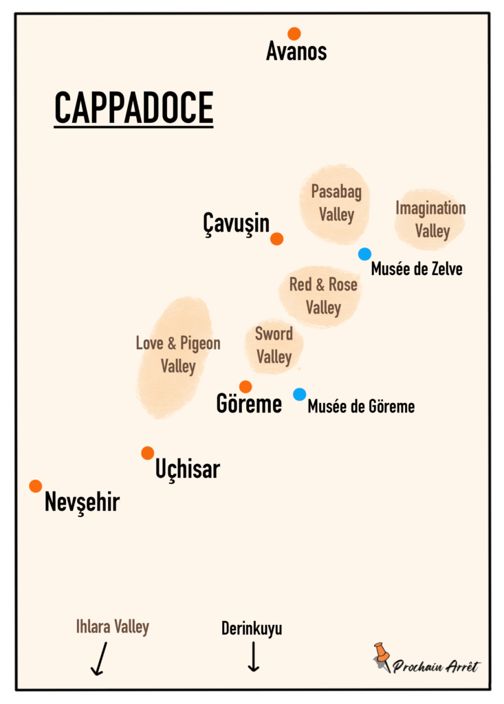 carte de la cappadoce