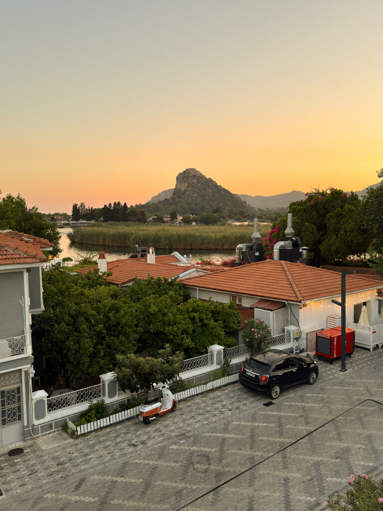 Dalyando terrasse Dalyan Turquie