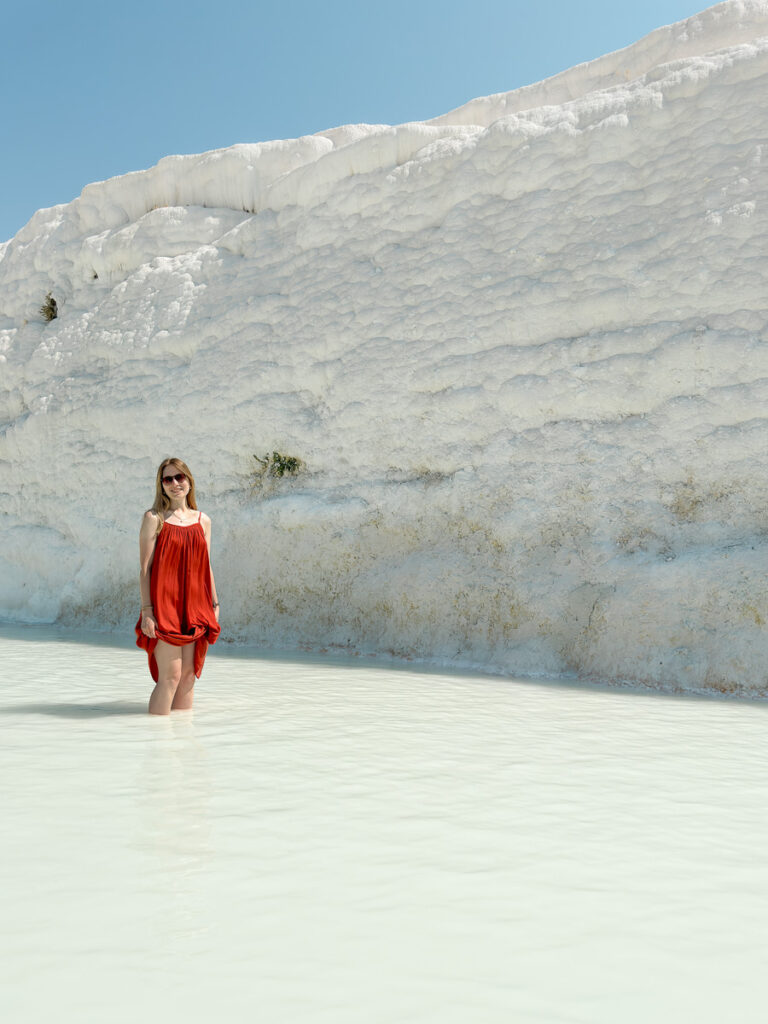 Julie baignade Pamukkale