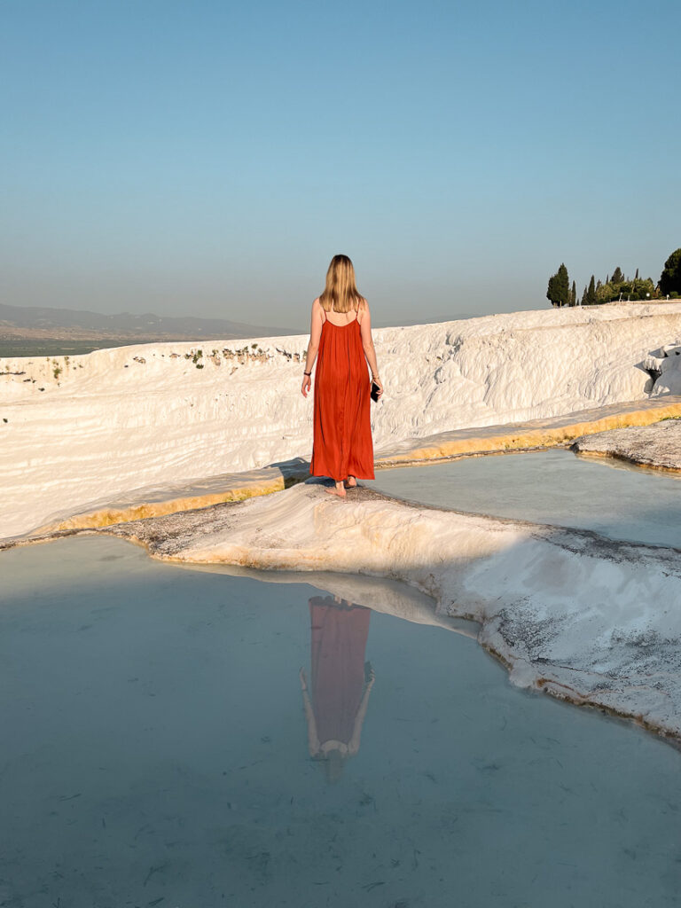 Julie lever de soleil Pamukkale