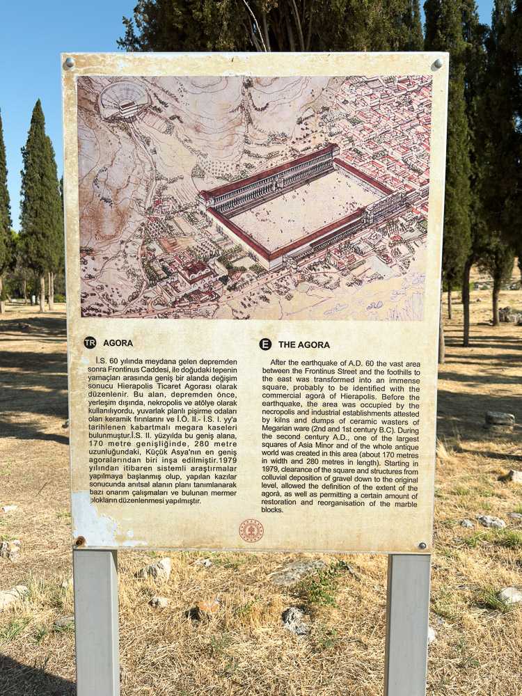 Pancarte Agora Hiérapolis