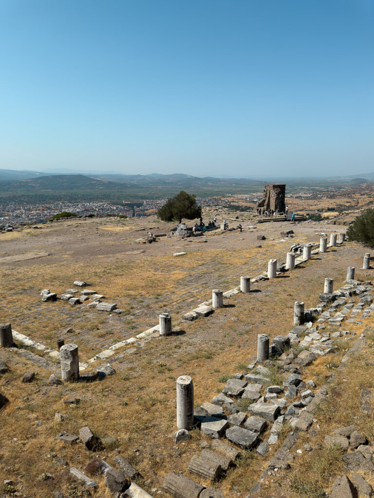 Site antique Pergame colonnes